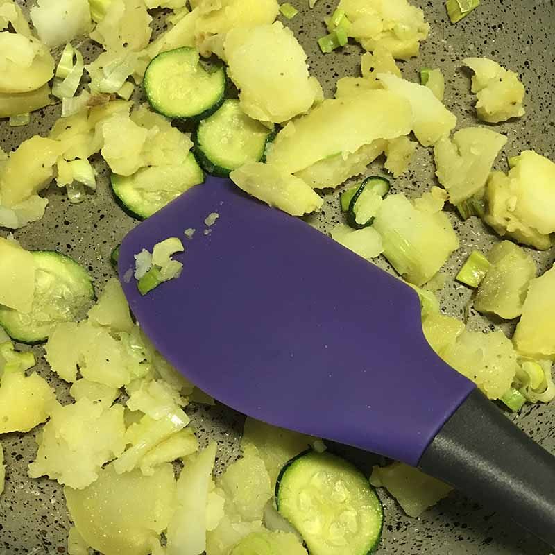 Spatola Tovolo con patate e zucchine