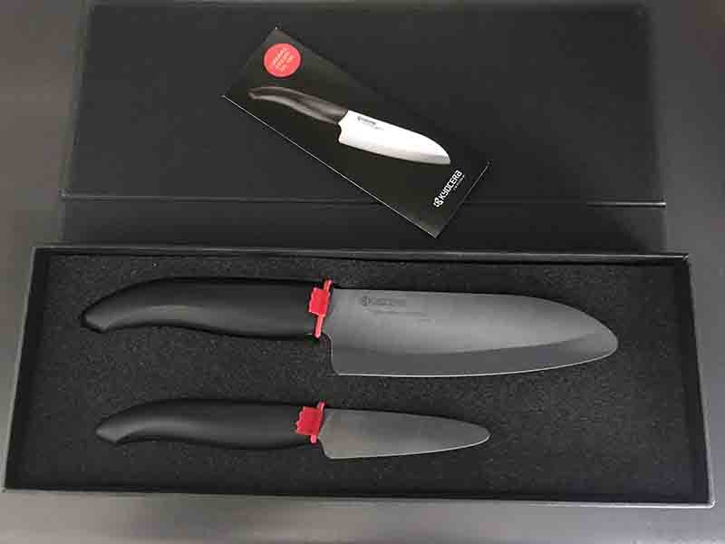 Set coltelli in ceramica nera Kyocera